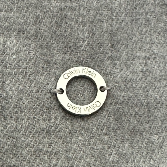 Calvin Klein Grey Fringe Scarf - Picture 3 of 5